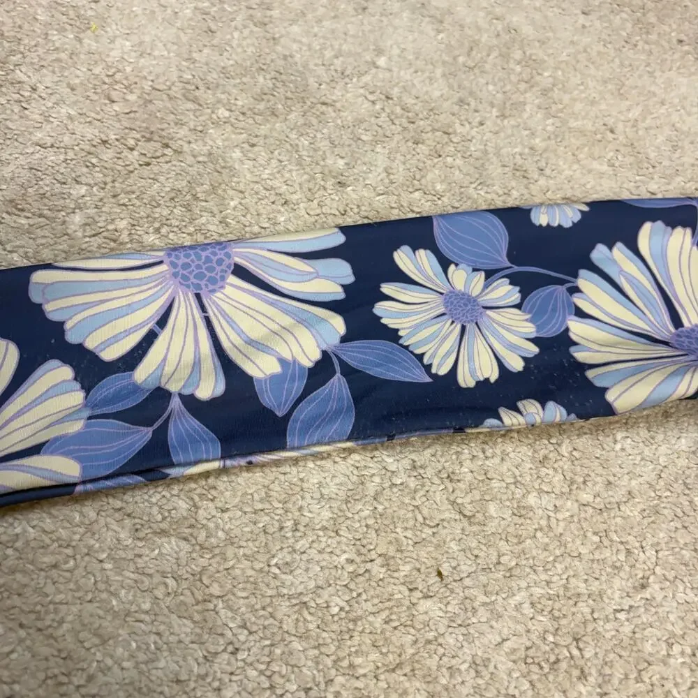 Gap Kids Blue Floral Print Zip-Front One-Piece Long Sleeve Swimsuit Size XL